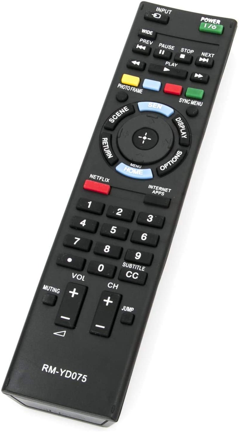 RM-YD075 Remote Control Replacement for Sony LCD LED HDTV TV 149000911 KDL-40W590B KDL-40W600B KDL-48W600B KDL-55EX645 KDL-60EX645 RMYD103